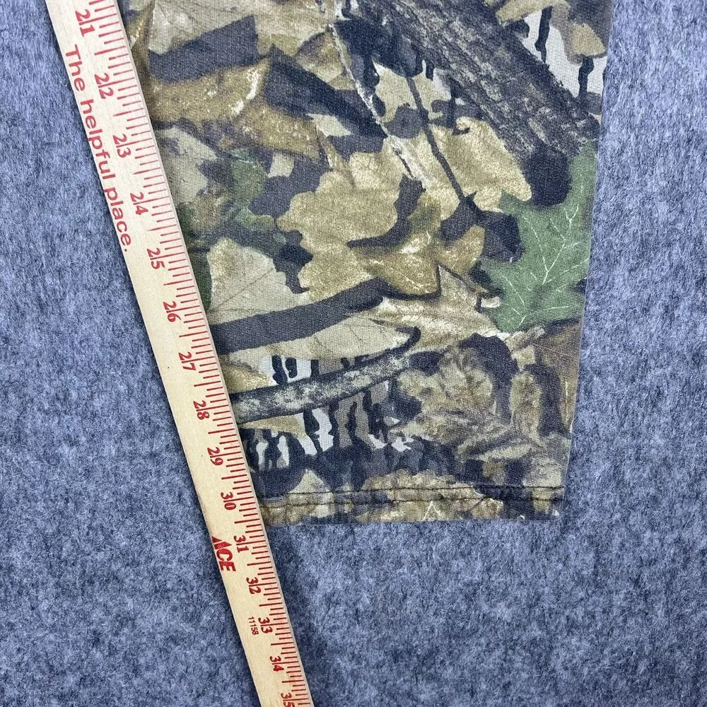 Vtg Jerzees Outdoors Men’s Sweatpants Mossy Oak Camo Drawstring Baggy Size XL